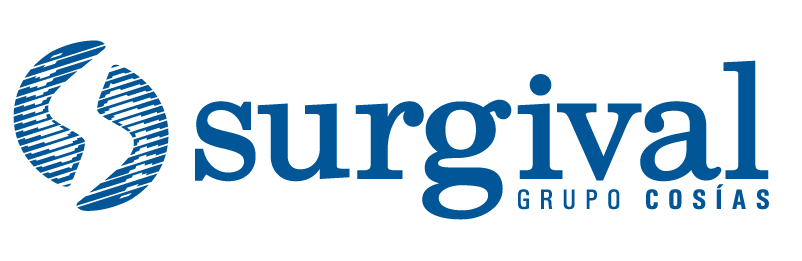 Logotipo de la empresa de aparatos quirúrgicos Surgival